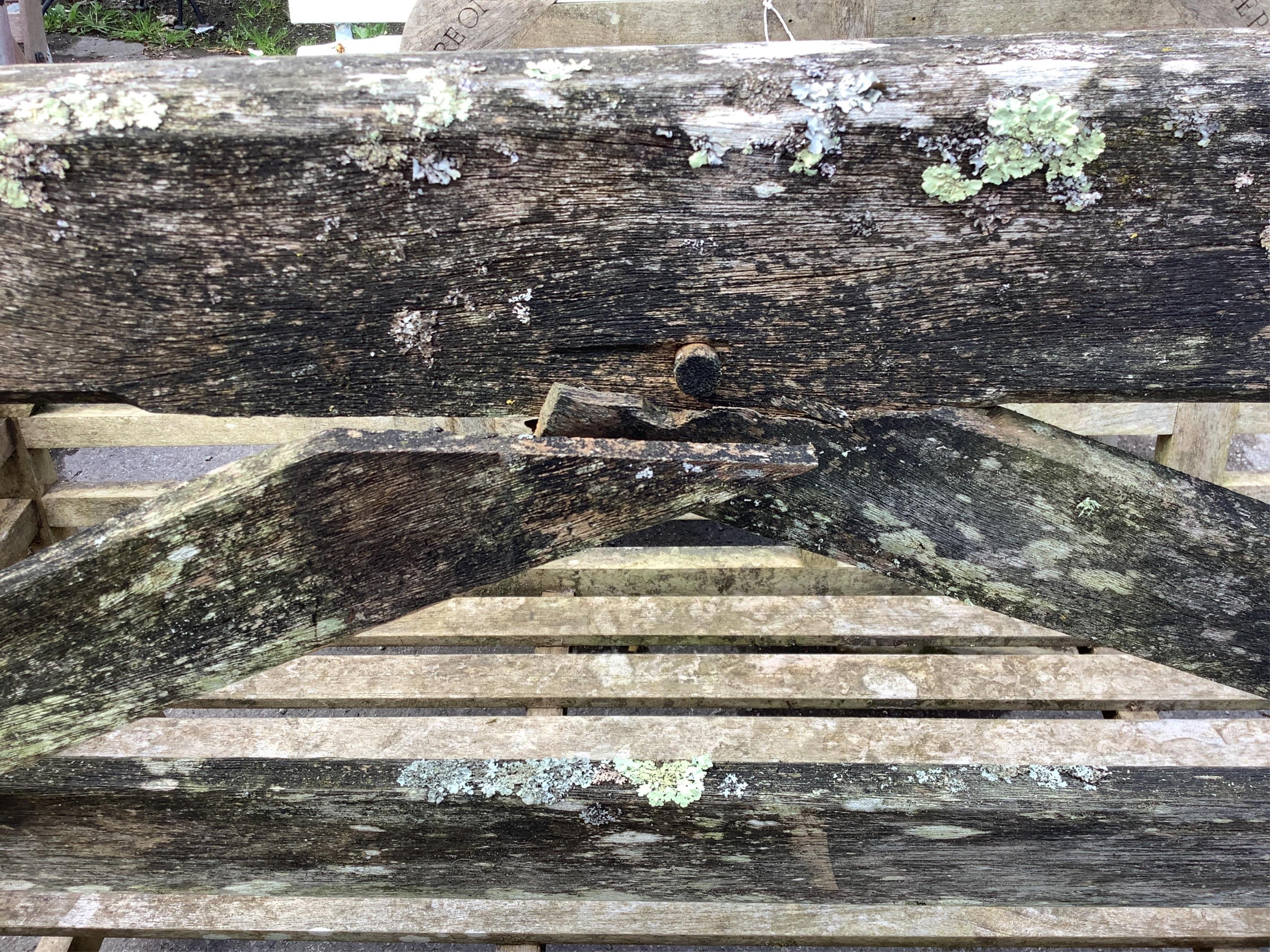 A pair of 12ft Biddenden hardwood gates with galvanised mounts. Condition - poor to fair